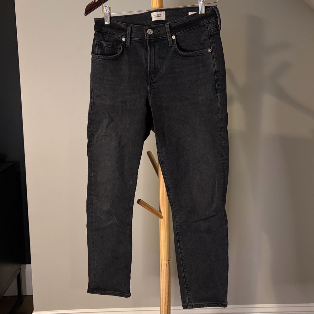 Citizens Of Humanity Dark Gray Straight Jeans